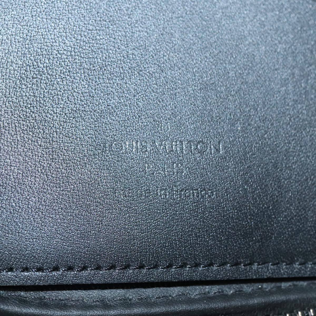 Louis Vuitton Louis Vuitton Double Phone Pouch Reverse Monogram Eclipse Canvas Grijs