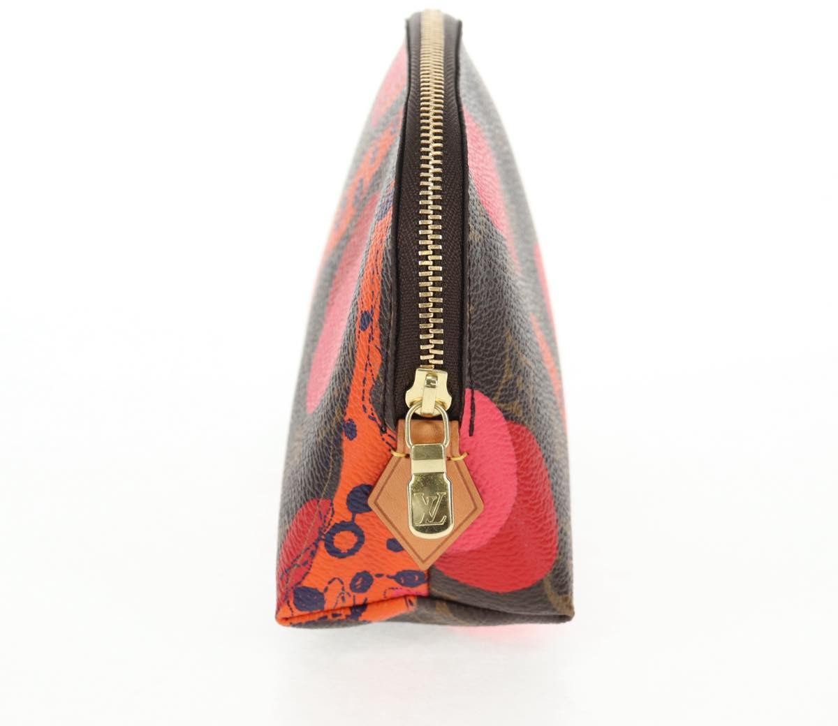 Louis Vuitton Louis Vuitton Cosmetic Pouch Limited Edition Monogram Jungle Dots Bruin