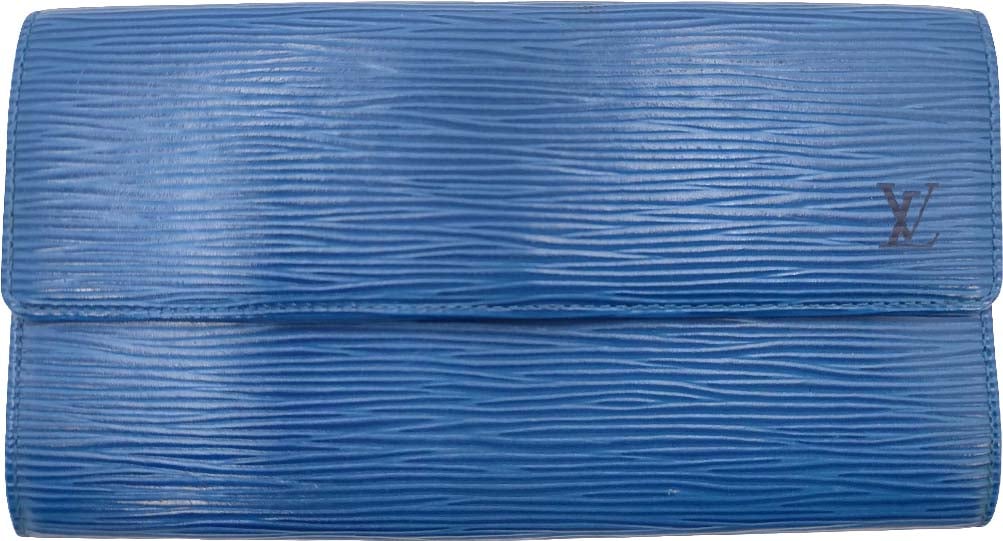 Louis Vuitton Louis Vuitton Wallet epi epi leather medium Blauw