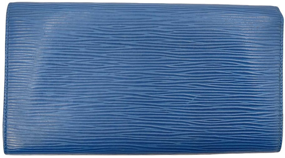 Louis Vuitton Louis Vuitton Wallet epi epi leather medium Blauw