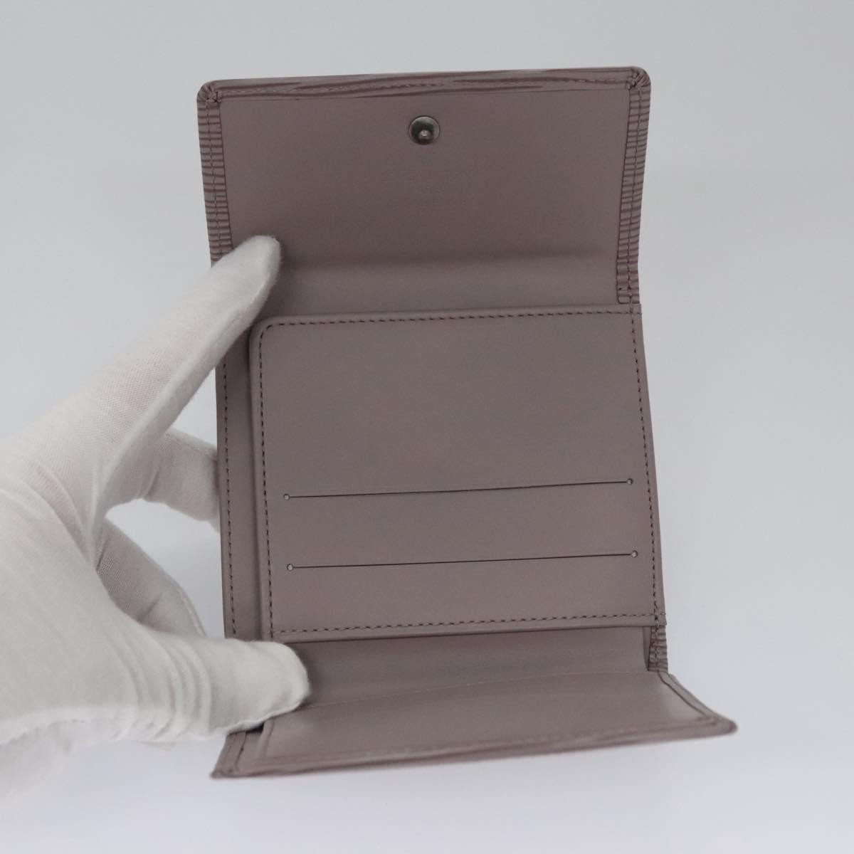 Louis Vuitton Louis Vuitton Elise Wallet Epi Leather Paars