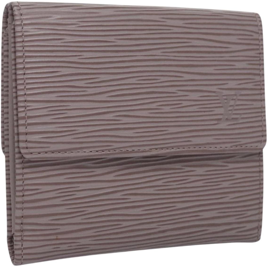 Louis Vuitton Louis Vuitton Elise Wallet Epi Leather Paars