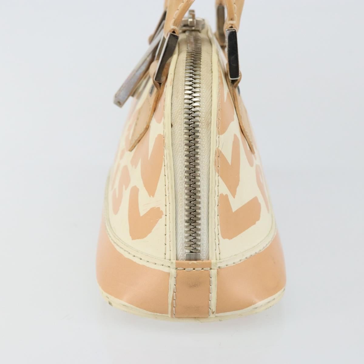 Louis Vuitton Louis Vuitton Alma Handbag Limited Edition Graffiti Leather PM Wit