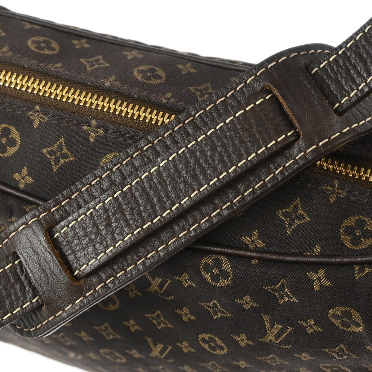 Louis Vuitton Louis Vuitton Boulogne Handbag Mini Lin Bruin