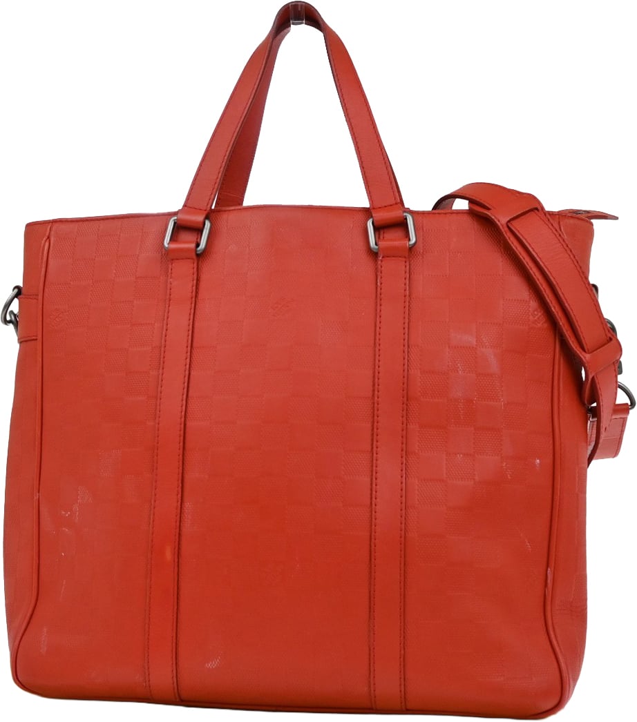 Louis Vuitton Louis Vuitton Tadao Handbag Damier Infini Leather PM Rood