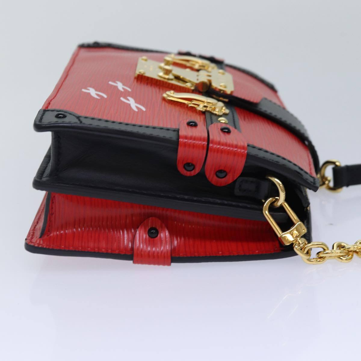 Louis Vuitton Louis Vuitton Trunk Clutch Epi Leather Rood
