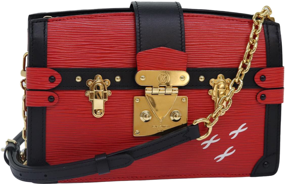 Louis Vuitton Louis Vuitton Trunk Clutch Epi Leather Rood