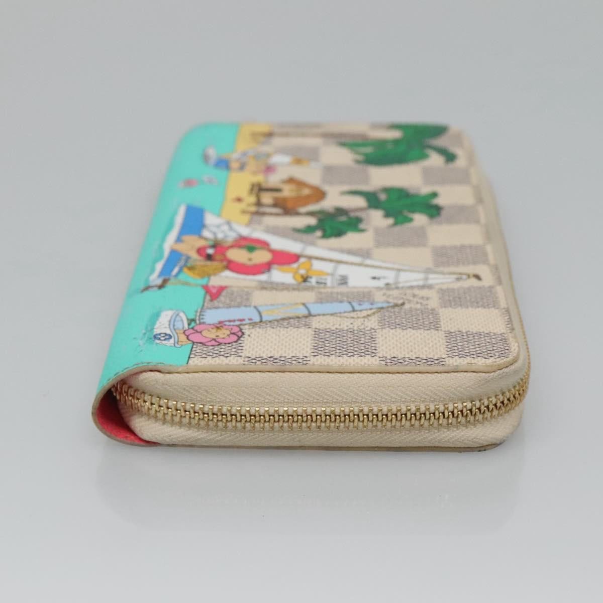 Louis Vuitton Porte-Monnaie Zippy Wallet Damier Azur Vivienne Wit