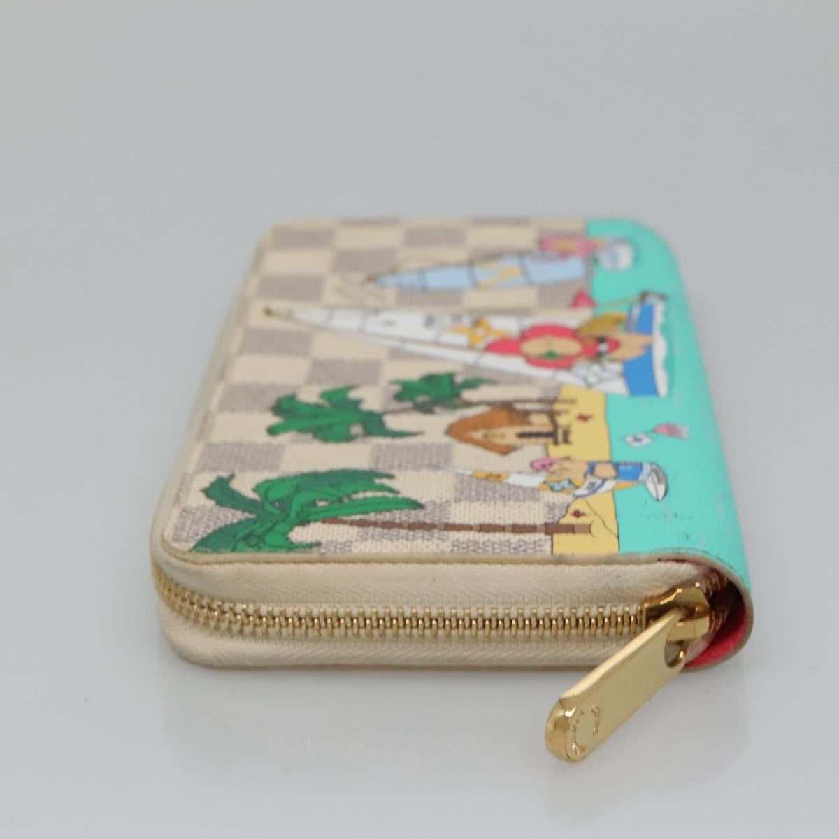 Louis Vuitton Porte-Monnaie Zippy Wallet Damier Azur Vivienne Wit