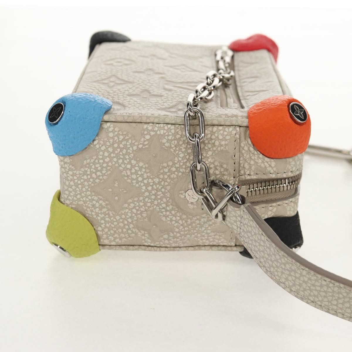 Louis Vuitton Louis Vuitton Soft Trunk Bag Monogram Taurillon Leather Mini Grijs