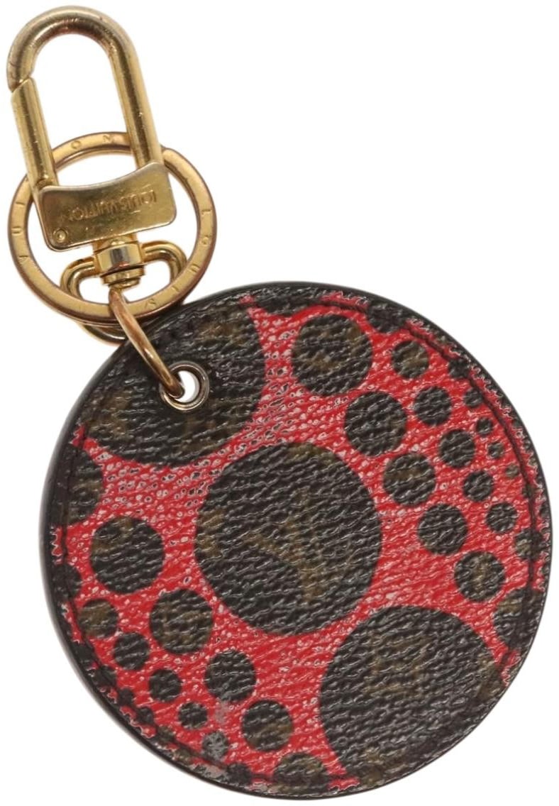 Louis Vuitton Pumpkin Bag Charm and Key Holder Yayoi Kusama Pumpkins Leather Bruin