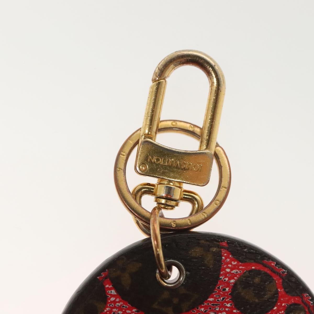 Louis Vuitton Pumpkin Bag Charm and Key Holder Yayoi Kusama Pumpkins Leather Bruin