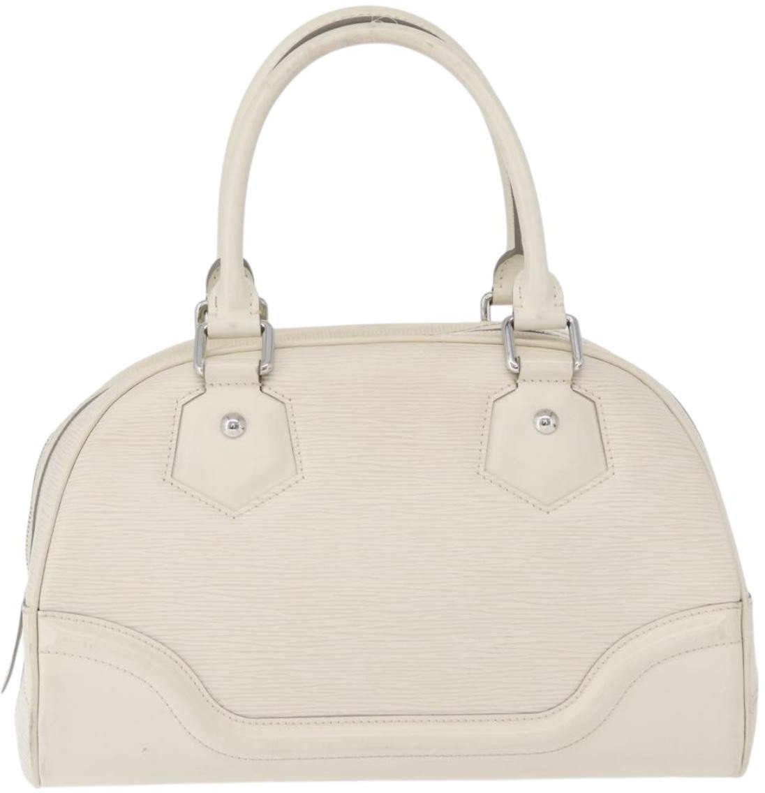 Louis Vuitton Louis Vuitton Montaigne Bowling Bag Epi Leather PM Wit