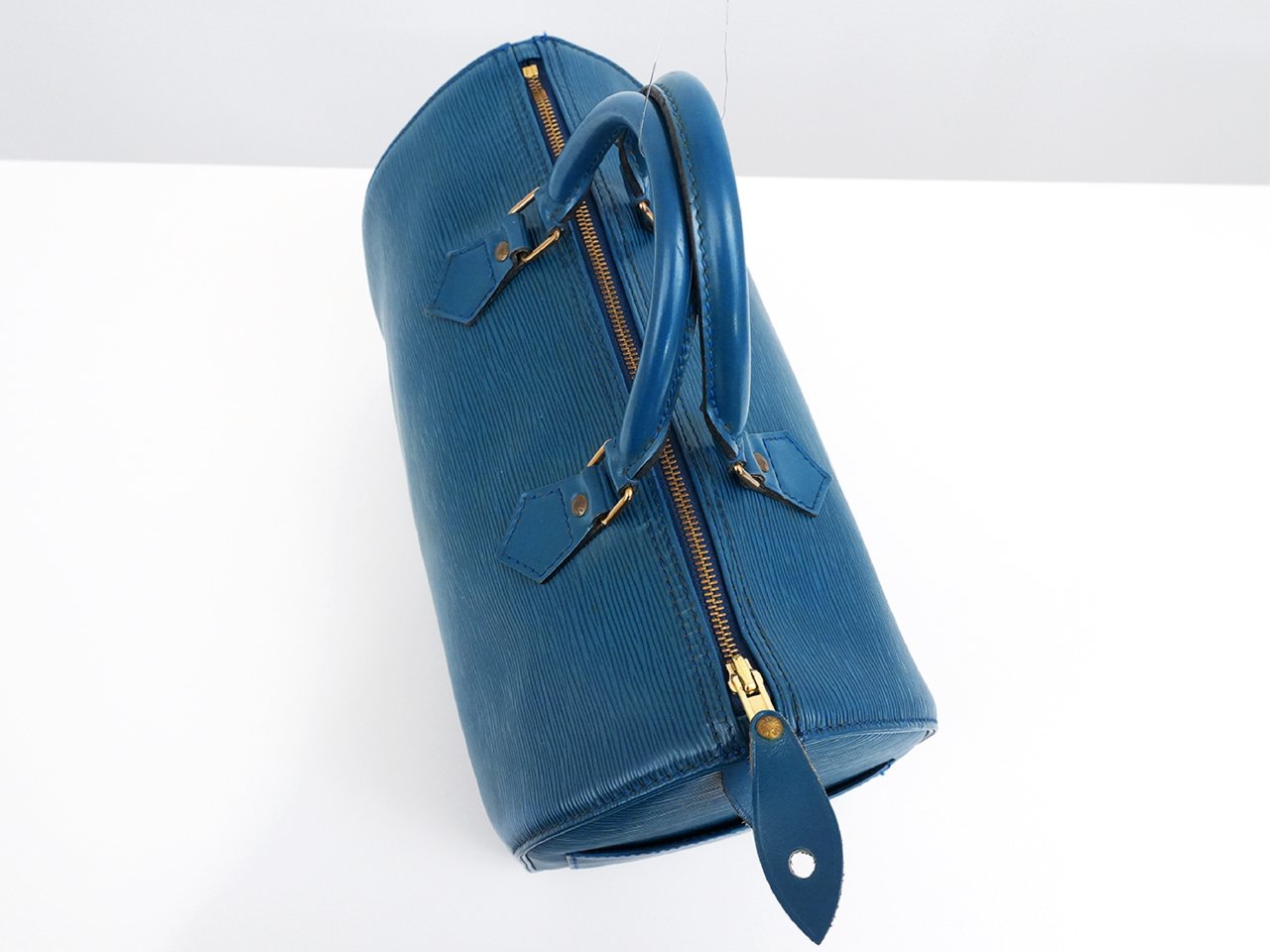 Louis Vuitton Speedy Handbag Epi Leather 35 Blauw