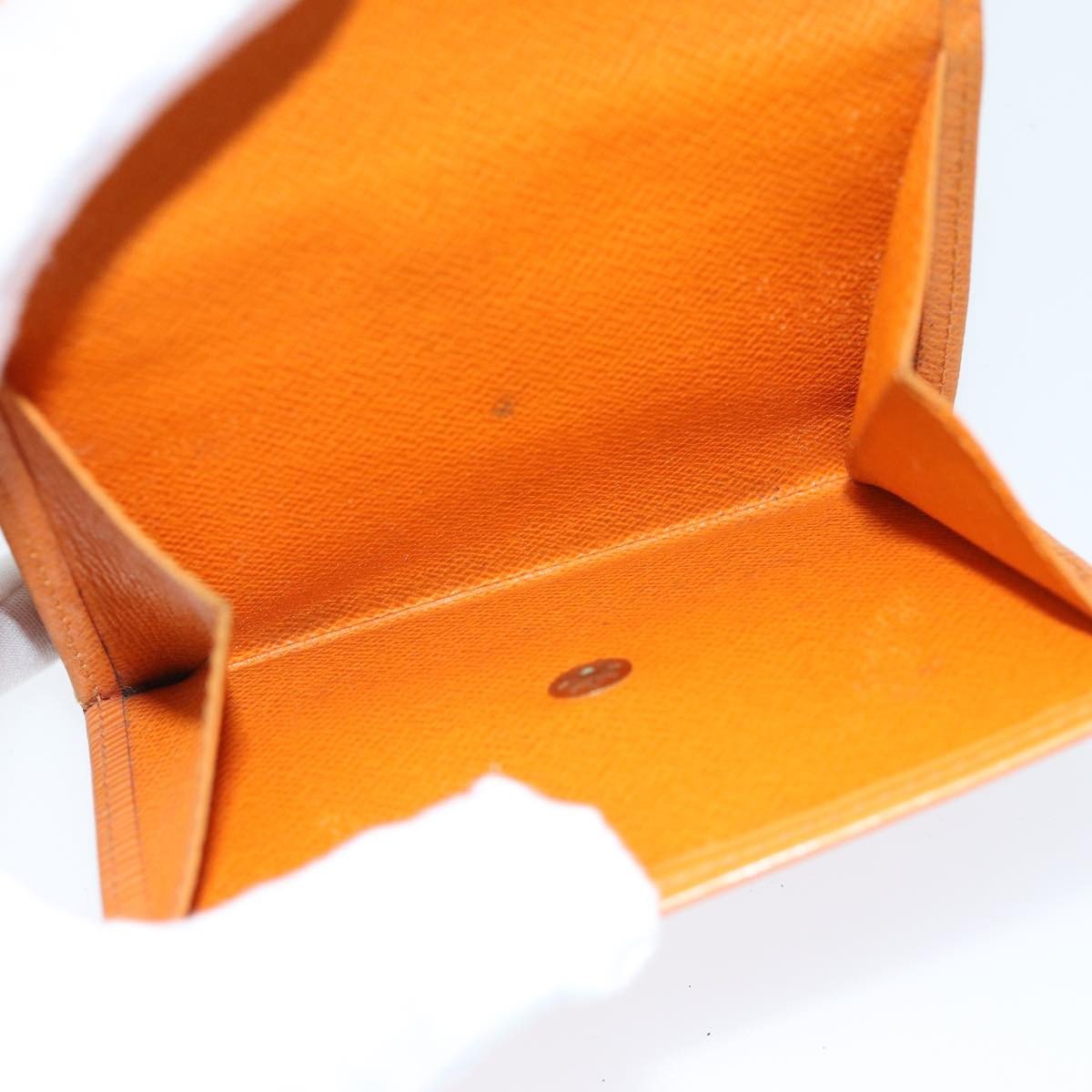 Louis Vuitton Compact Porte Tresor International Epi Leather long Oranje