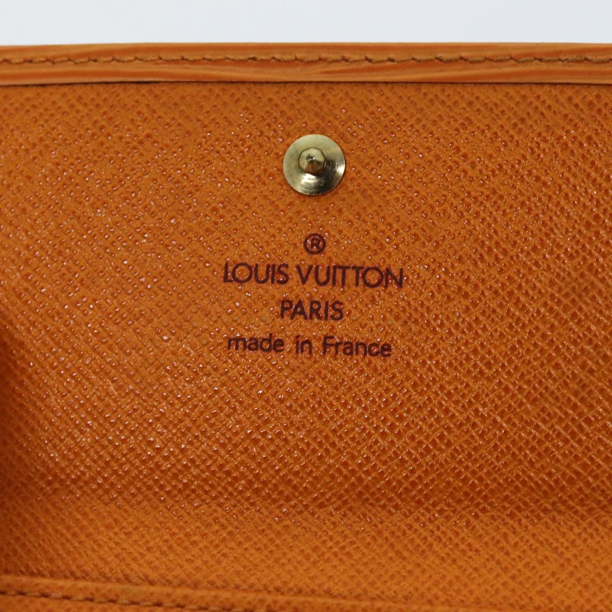 Louis Vuitton Compact Porte Tresor International Epi Leather long Oranje