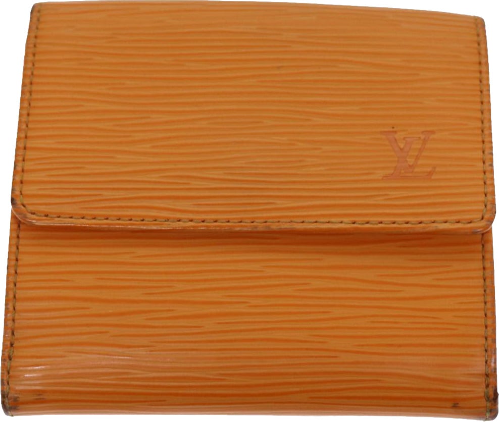 Louis Vuitton Compact Porte Tresor International Epi Leather long Oranje