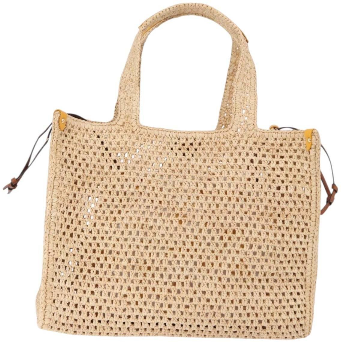 Louis Vuitton OnTheGo Tote By The Pool Crochet Raffia MM Beige