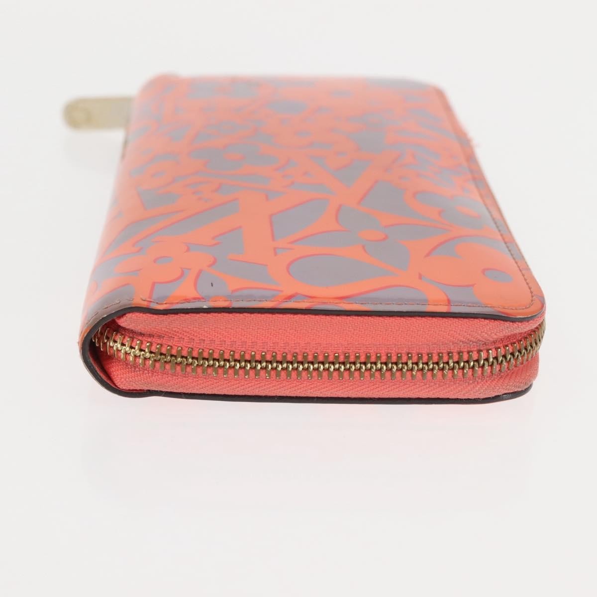 Louis Vuitton Louis Vuitton Zippy Wallet NM Monogram Patent Oranje