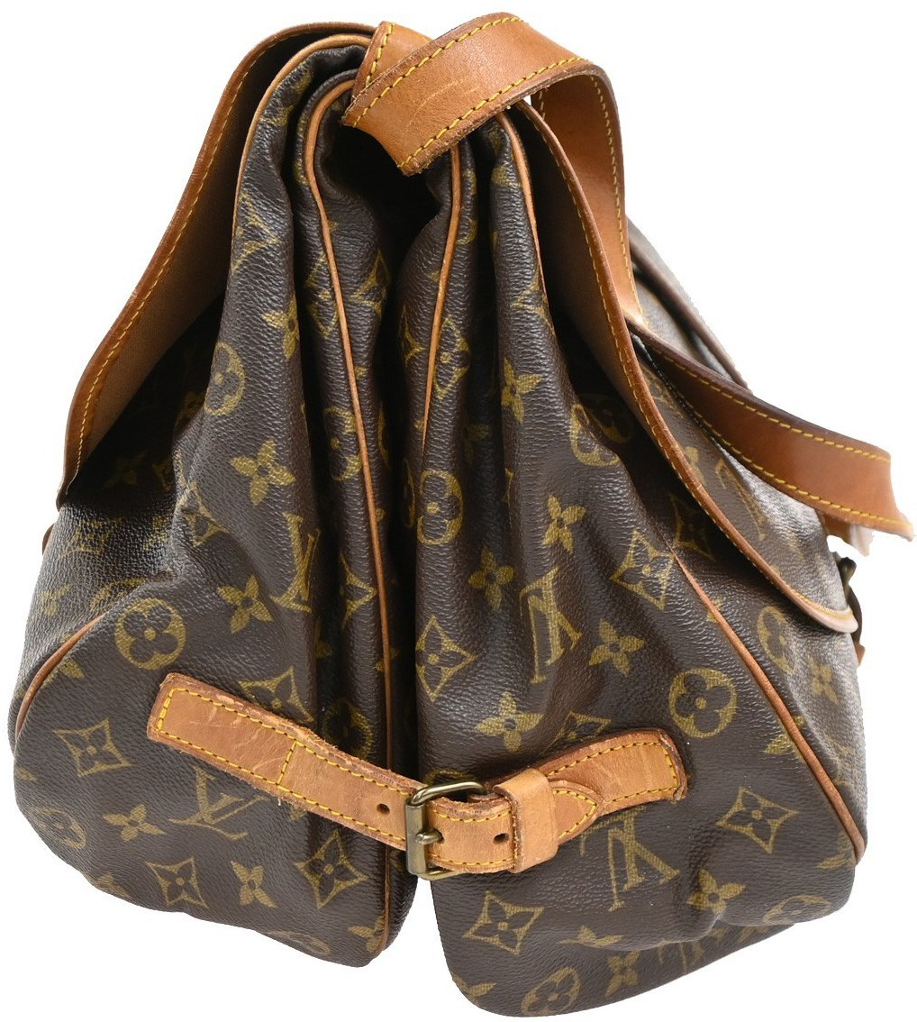 Louis Vuitton Saumur Monogram 35 Bruin