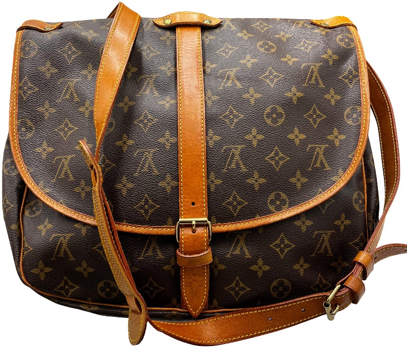 Louis Vuitton Louis Vuitton Saumur Handbag Monogram Canvas 35 Bruin