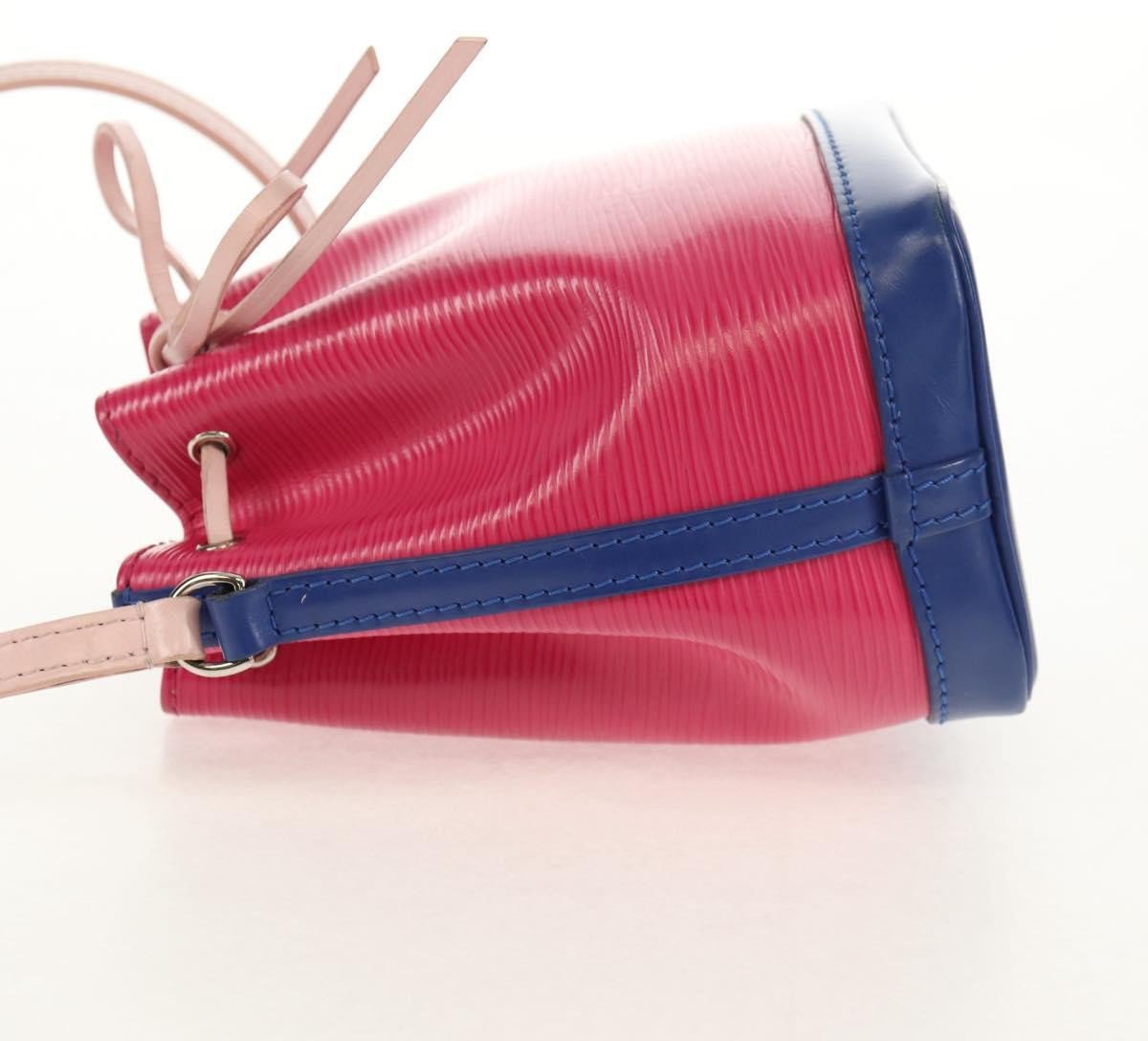 Louis Vuitton Louis Vuitton Tricolor Noe Handbag Epi Leather Nano Roze