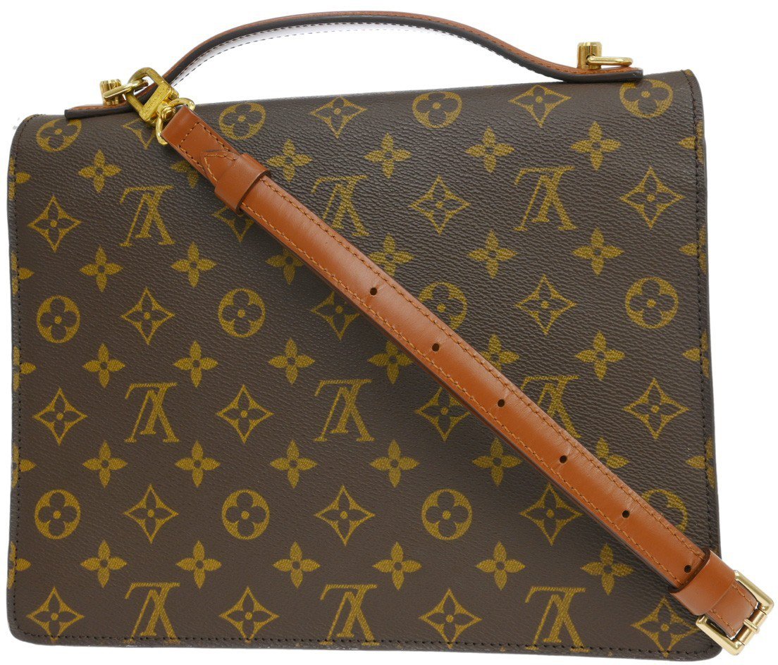 Louis Vuitton Louis Vuitton Monceau Handbag Monogram Canvas Bruin