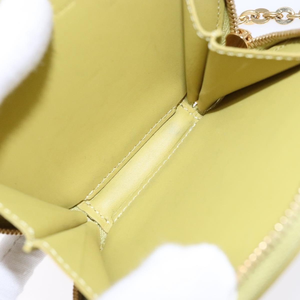 Louis Vuitton Louis Vuitton Boite Chapeau Coin Purse Monogram Vernis Micro Beige