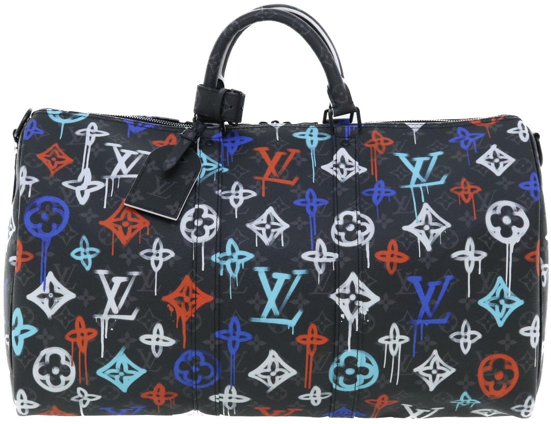 Louis Vuitton Louis Vuitton Keepall Bandouliere Bag Graffiti Monogram Eclipse Canvas 50 Divers