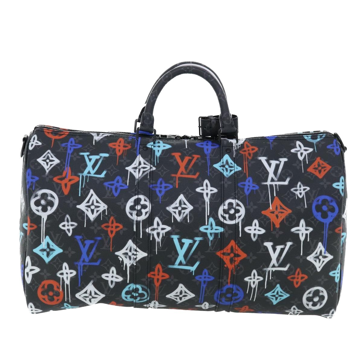 Louis Vuitton Louis Vuitton Keepall Bandouliere Bag Graffiti Monogram Eclipse Canvas 50 Divers