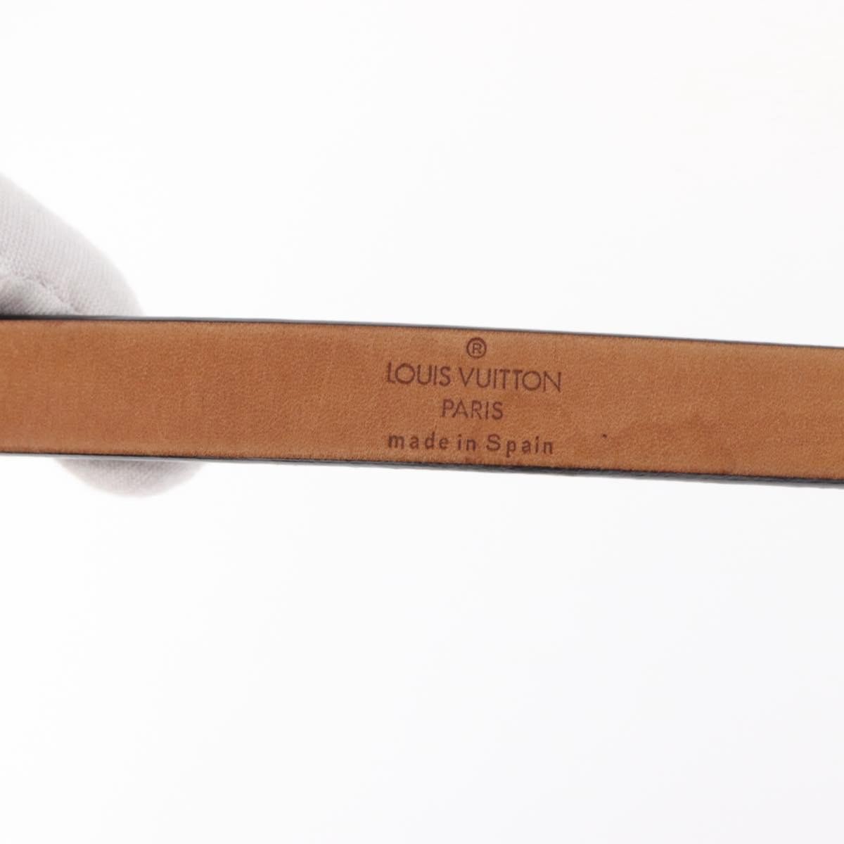 Louis Vuitton Louis Vuitton Carre Belt Leather Zwart