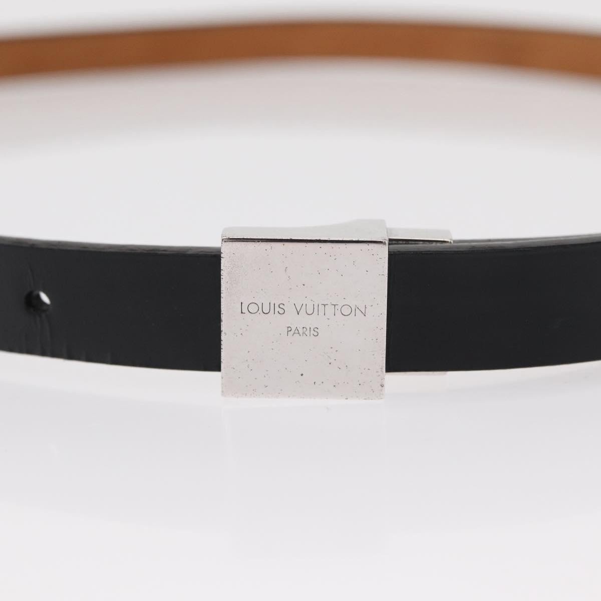 Louis Vuitton Louis Vuitton Carre Belt Leather Zwart