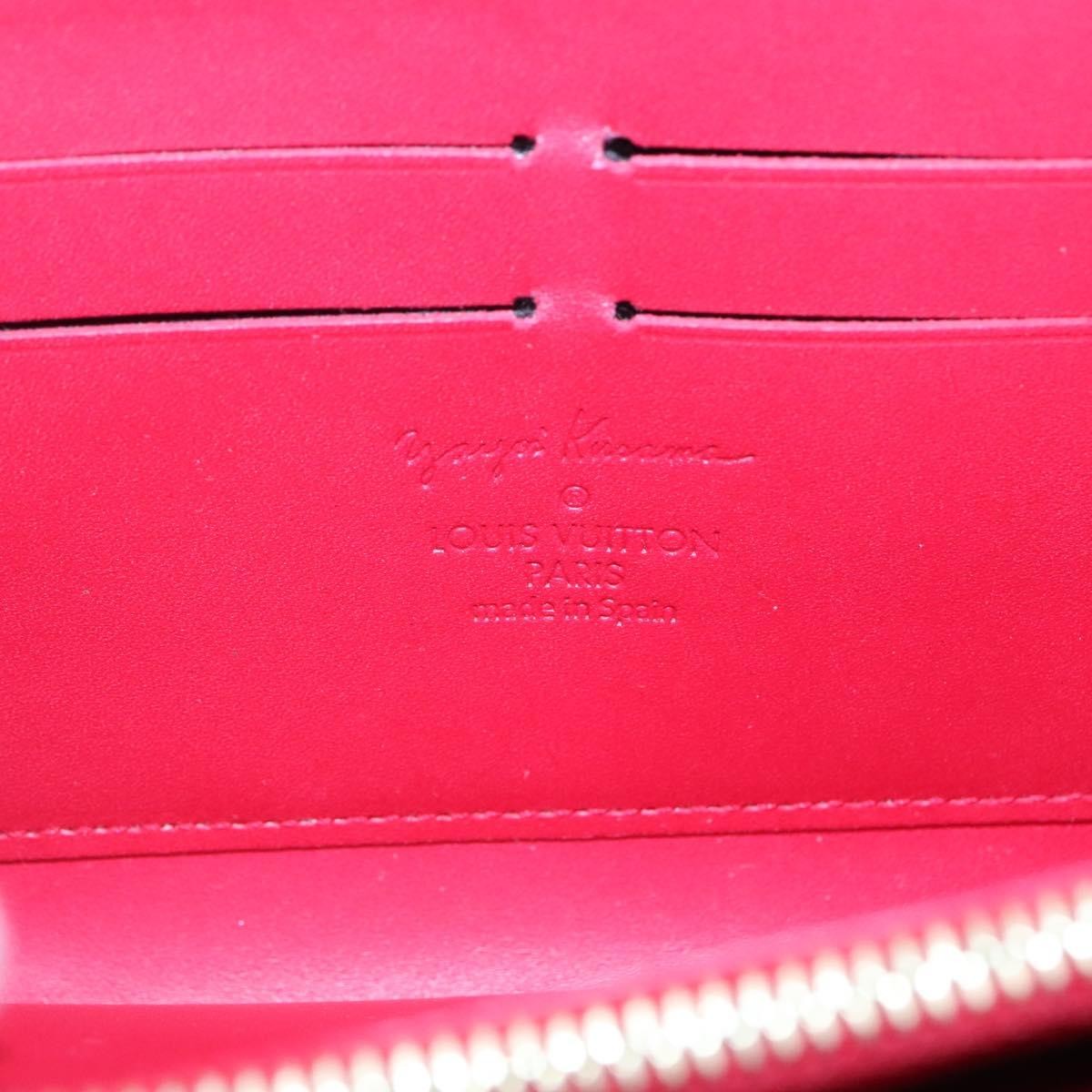 Louis Vuitton Louis Vuitton Yayoi Kusama Wallet Monogram Patent Rood