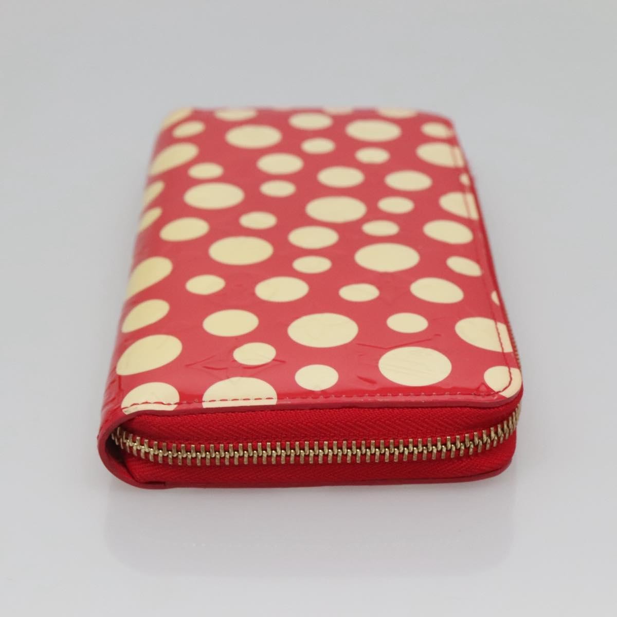 Louis Vuitton Louis Vuitton Yayoi Kusama Wallet Monogram Patent Rood