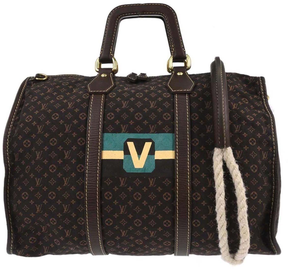 Louis Vuitton Louis Vuitton Keepall Bag Limited Edition Initiales Mini Lin Bruin