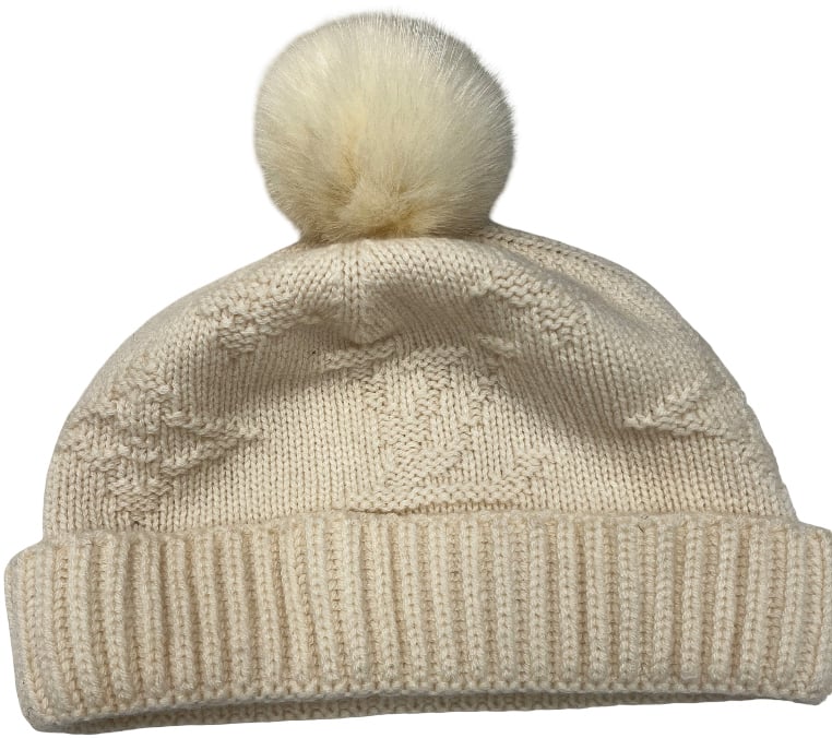 Louis Vuitton Louis Vuitton Bonnet Beanie Cachemire medium Wit