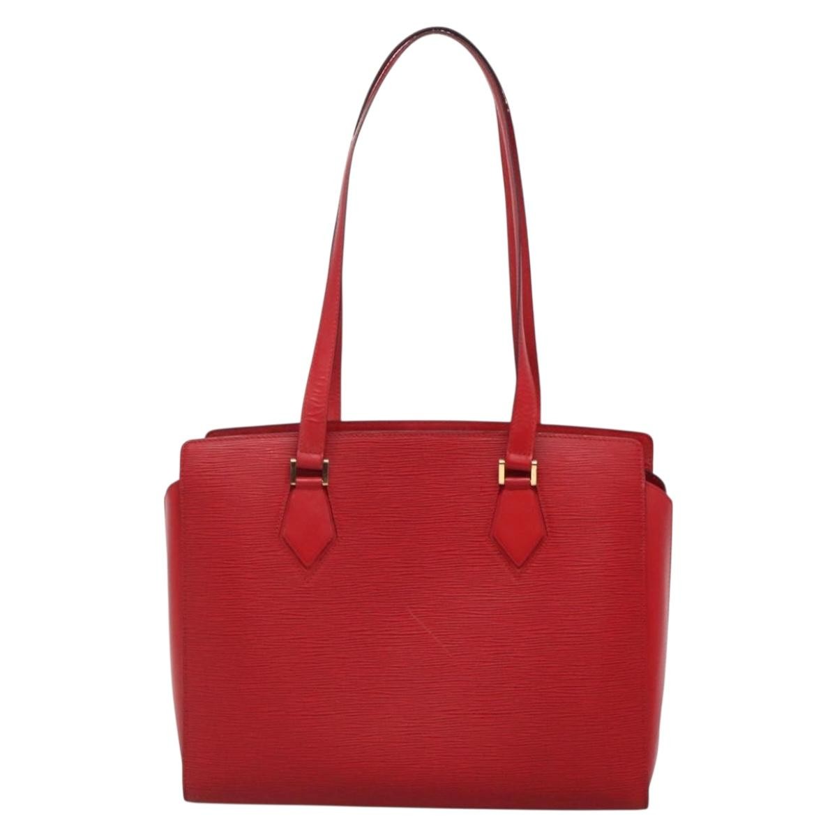 Louis Vuitton Louis Vuitton Duplex Bag Epi Leather Rood