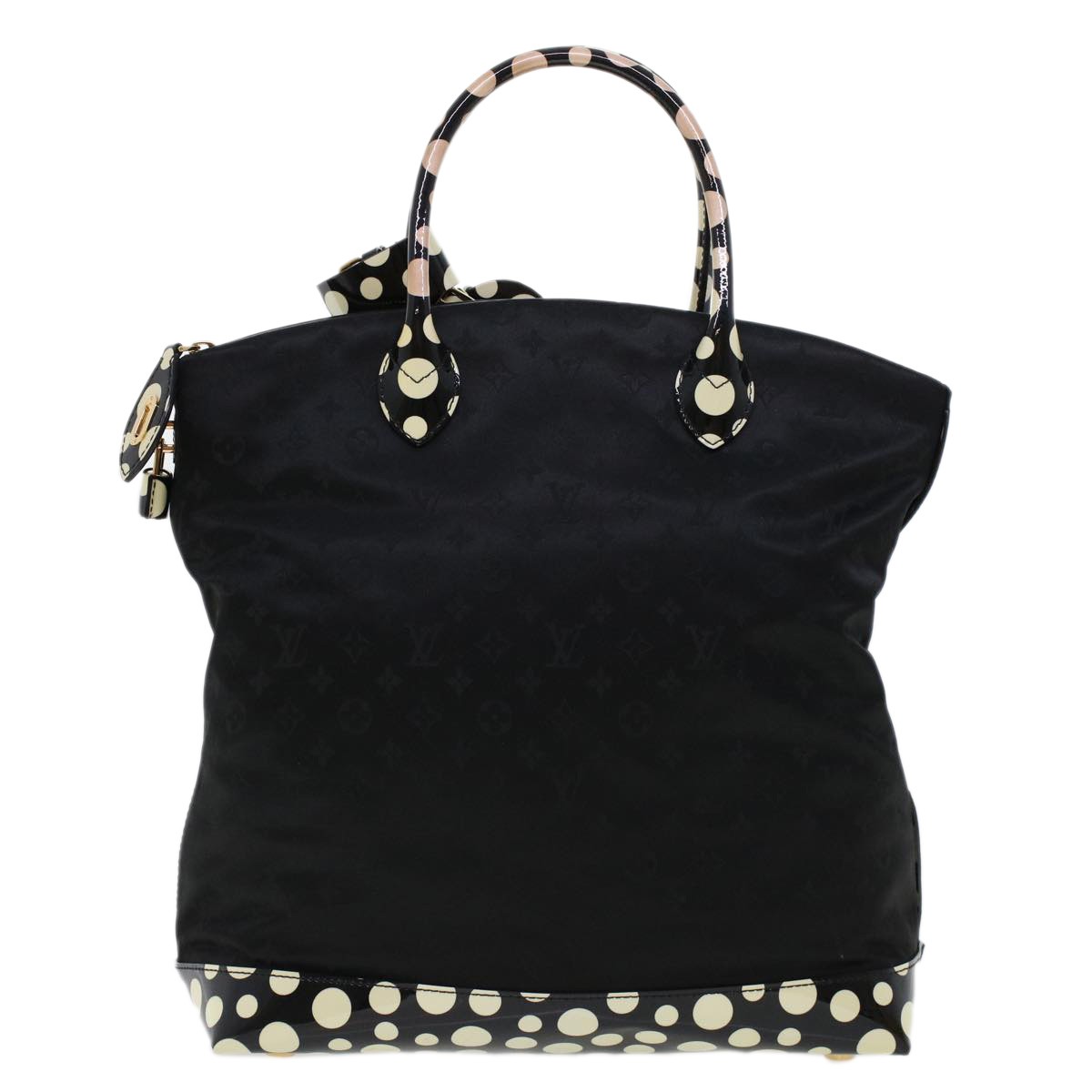 Louis Vuitton Louis Vuitton Desire Lockit Bag Kusama Infinity Dots Monogram Nylon MM Zwart