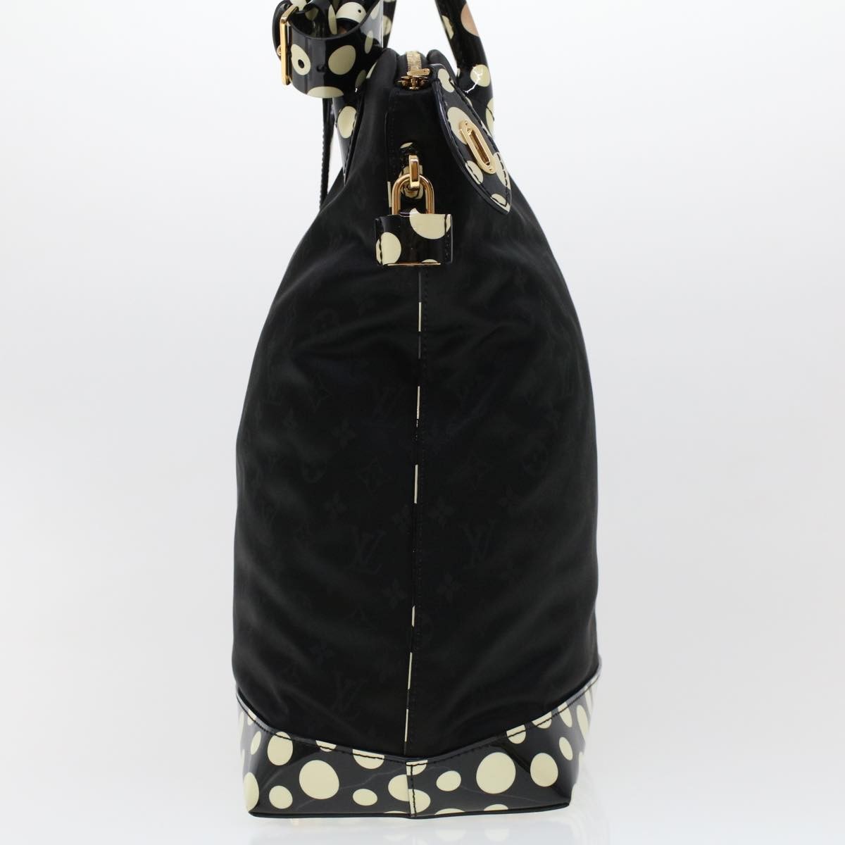 Louis Vuitton Louis Vuitton Desire Lockit Bag Kusama Infinity Dots Monogram Nylon MM Zwart