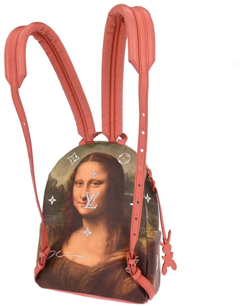 Louis Vuitton Louis Vuitton Palm Springs Backpack Limited Edition Jeff Koons Da Vinci Print Canvas PM Divers