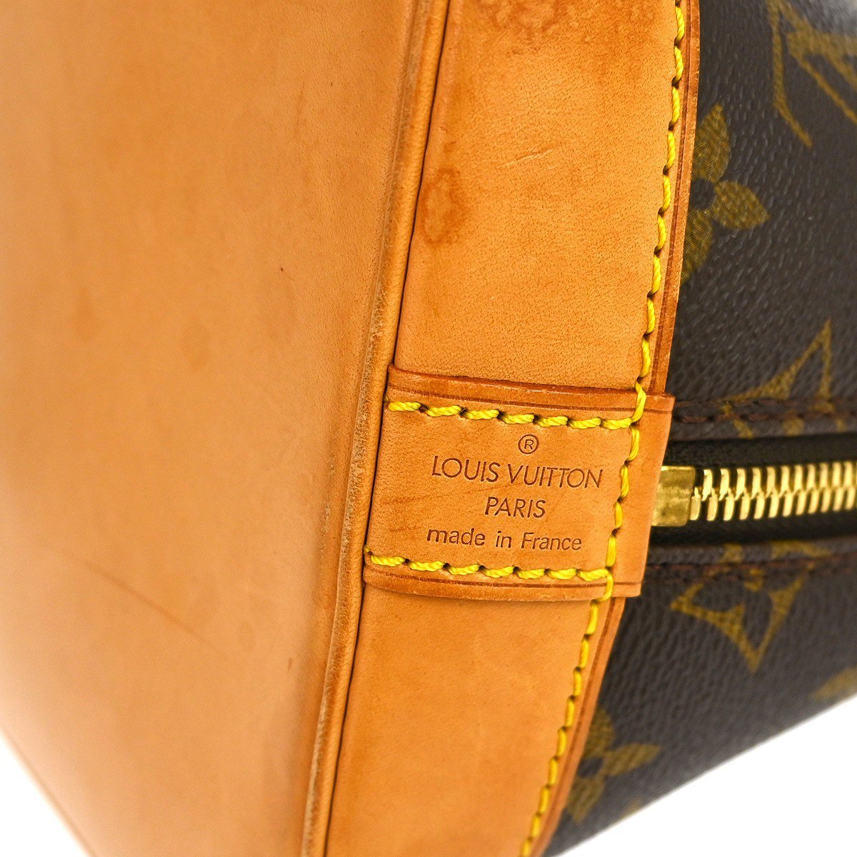 Louis Vuitton Louis Vuitton Vintage Alma Handbag Monogram Canvas PM Bruin