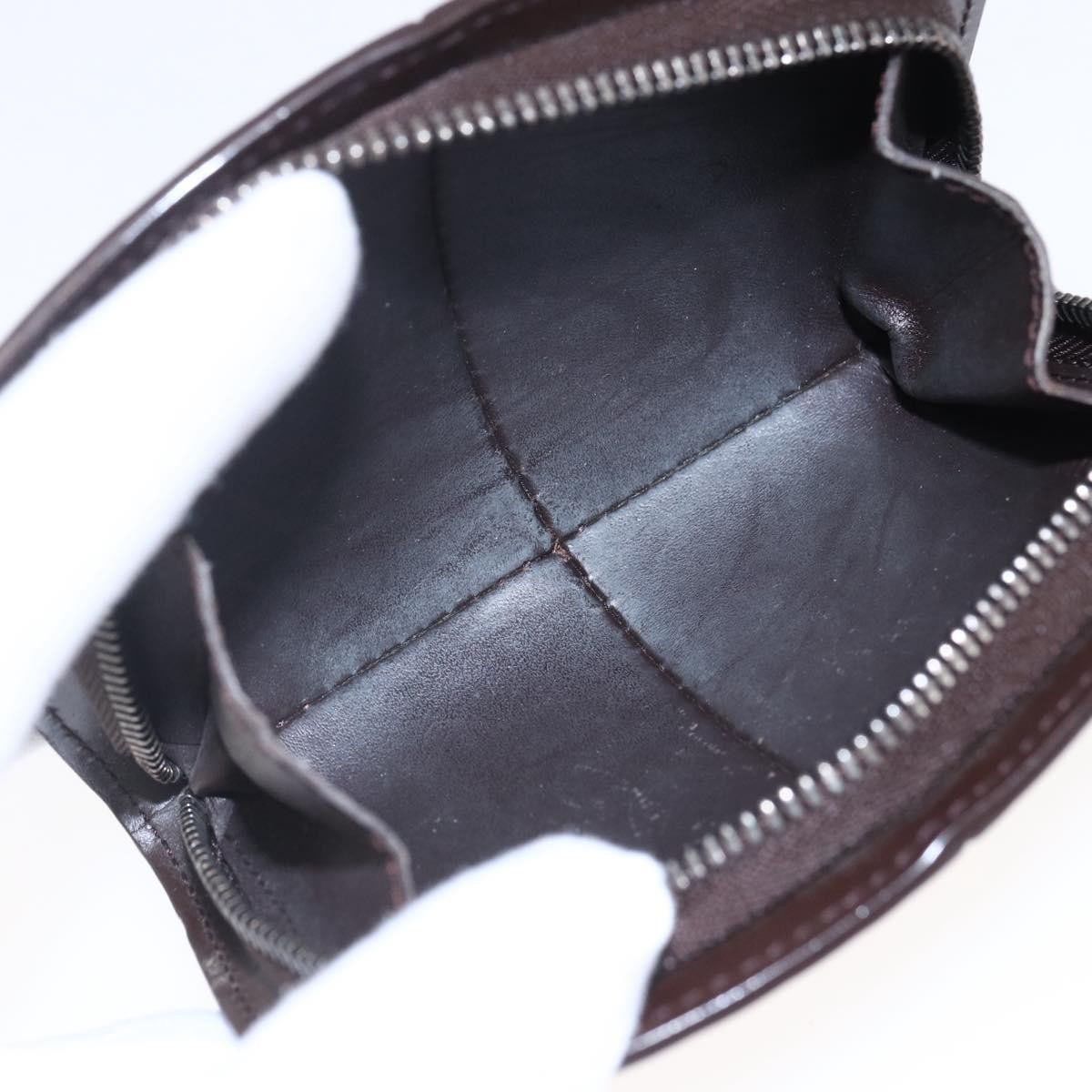 Louis Vuitton Louis Vuitton Demi Lune Coin Purse Epi Leather Bruin