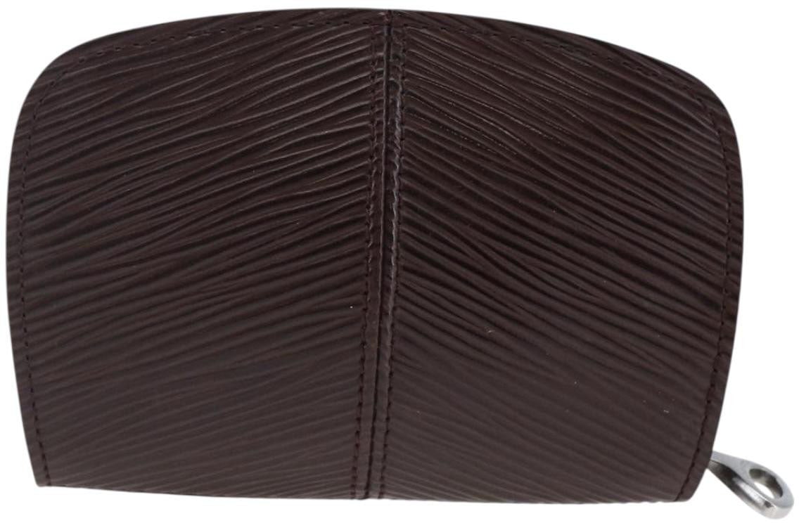 Louis Vuitton Louis Vuitton Demi Lune Coin Purse Epi Leather Bruin