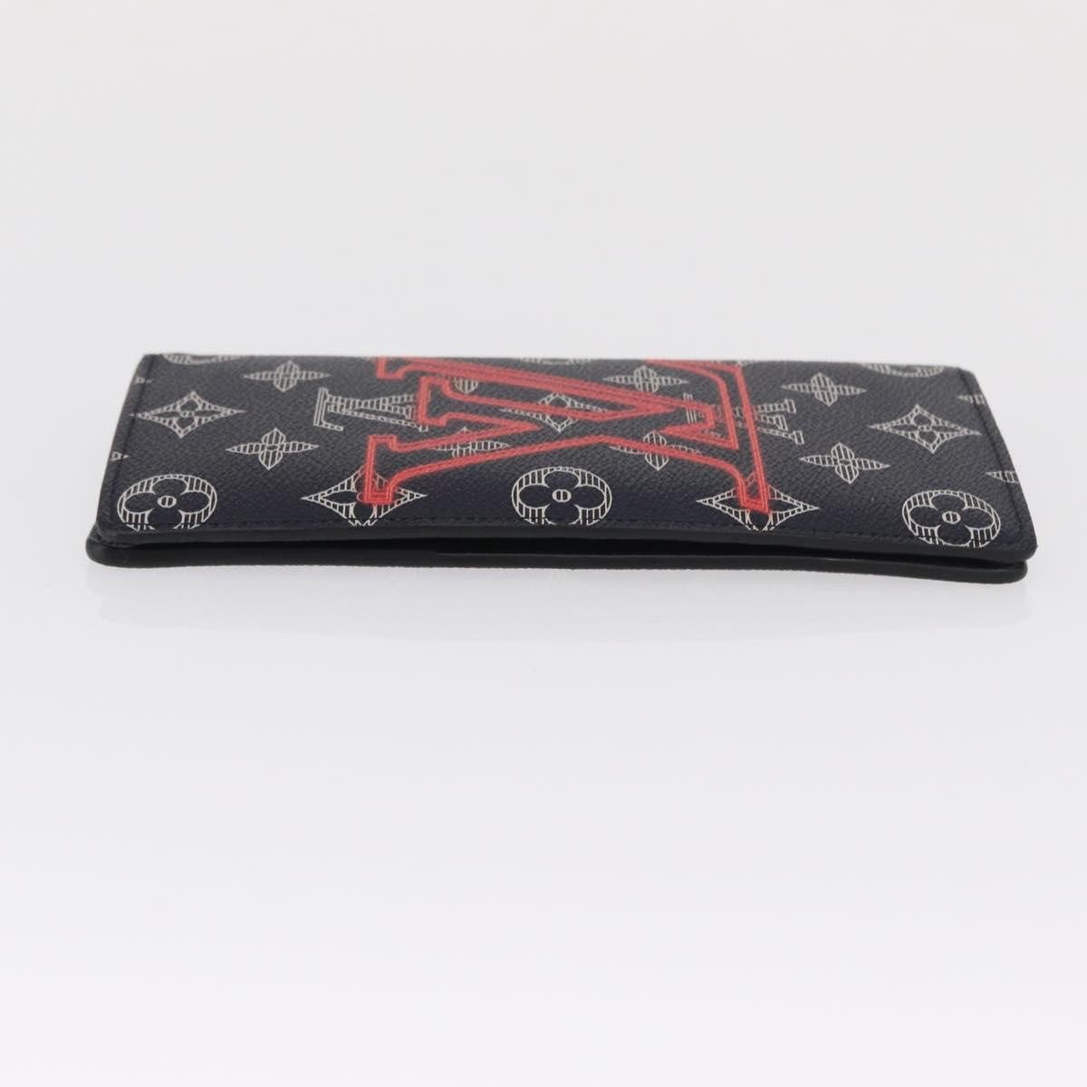 Louis Vuitton Louis Vuitton Brazza Long Bifold wallet Monogram Comics Navy