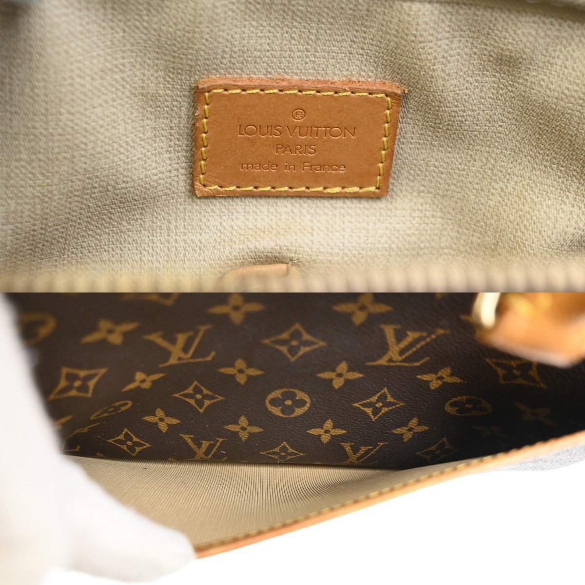 Louis Vuitton Louis Vuitton Trouville Handbag Monogram Canvas Bruin