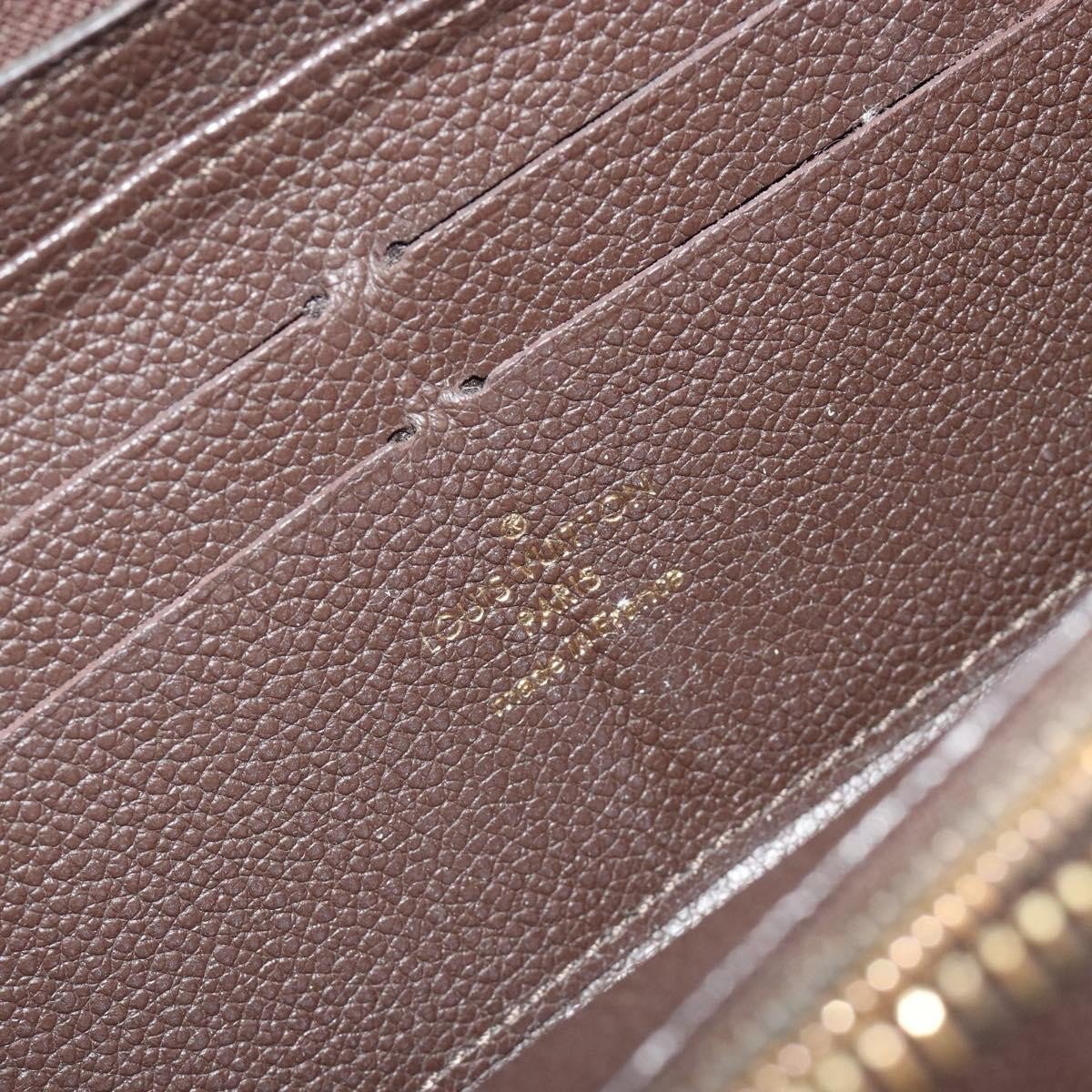 Louis Vuitton Zippy Wallet NM Leather Empreinte Bruin
