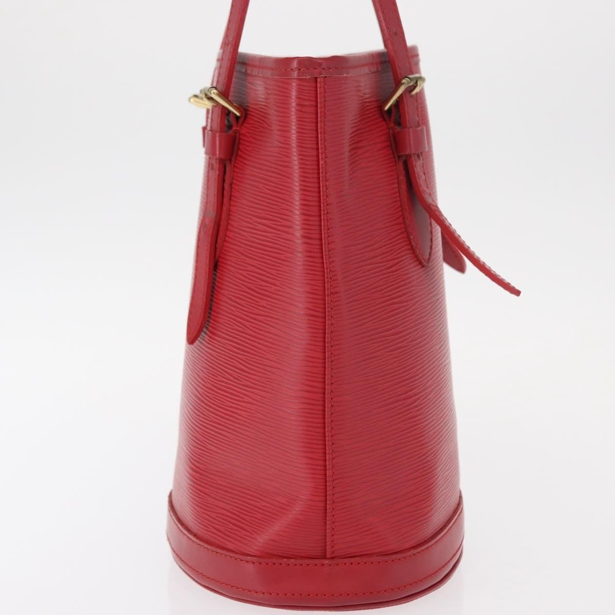 Louis Vuitton Louis Vuitton Bucket Bag Epi Leather PM Rood