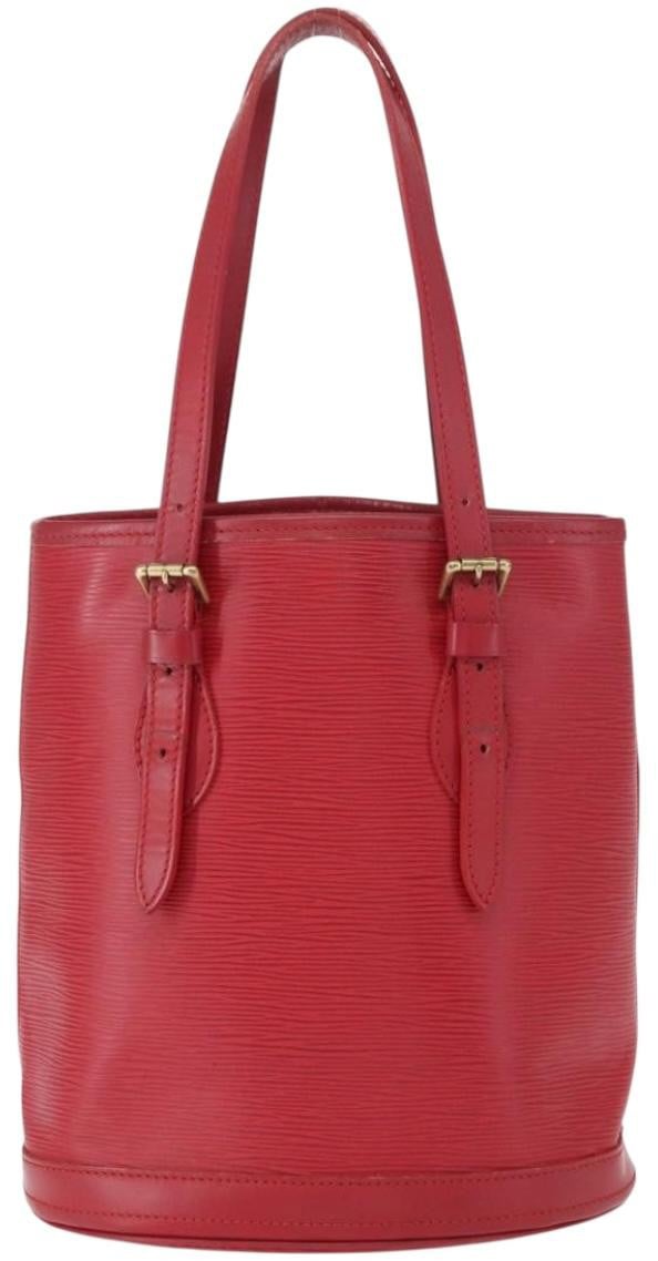 Louis Vuitton Louis Vuitton Bucket Bag Epi Leather PM Rood