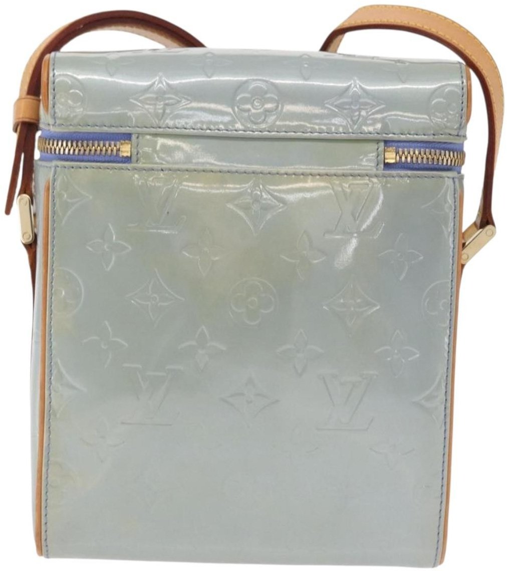 Louis Vuitton Sullivan Monogram Vernis Vertical Blauw