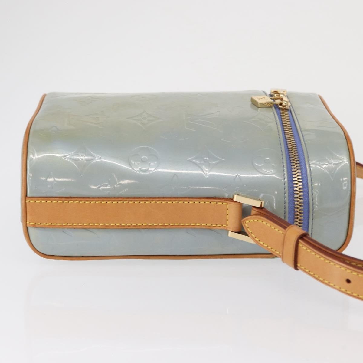 Louis Vuitton Sullivan Monogram Vernis Vertical Blauw